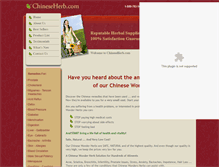 Tablet Screenshot of chineseherb.com